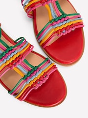 Boden Red Multi Strap Knot Sandals - Image 5 of 5
