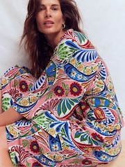 Boden Multi Enchanted Paisley Nell Kimono Midi Jersey Dress - Image 5 of 6