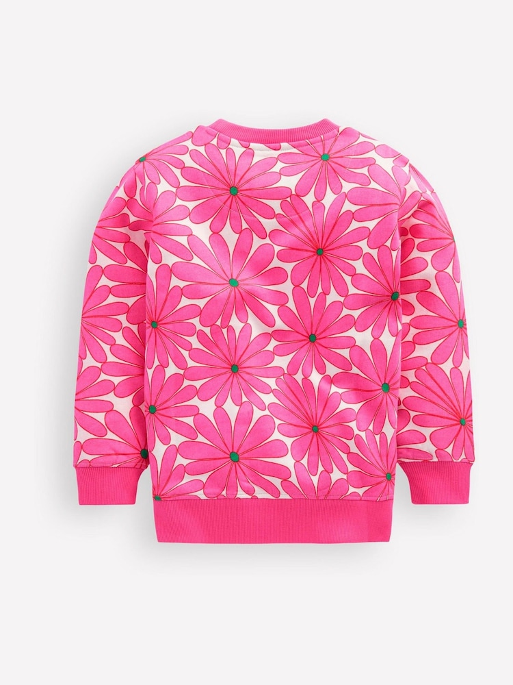 Boden Pink Printed Sweatshirt - Image 2 of 3 Boden Pink Printed Sweatshirt - Image 2 of 3