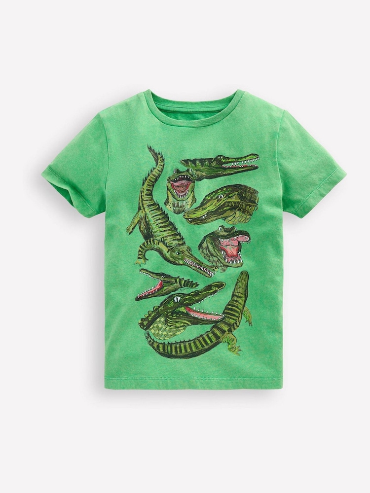 Boden Green Vintage Wash Graphic T-Shirt - Image 1 of 3