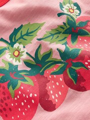Boden Pink Printed Ringer T-shirt - Image 3 of 3