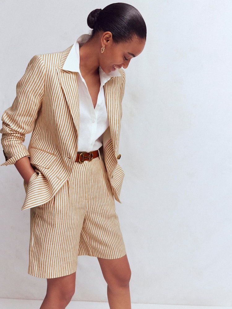 Boden Natural Stamford Linen Blazer - Image 1 of 7
