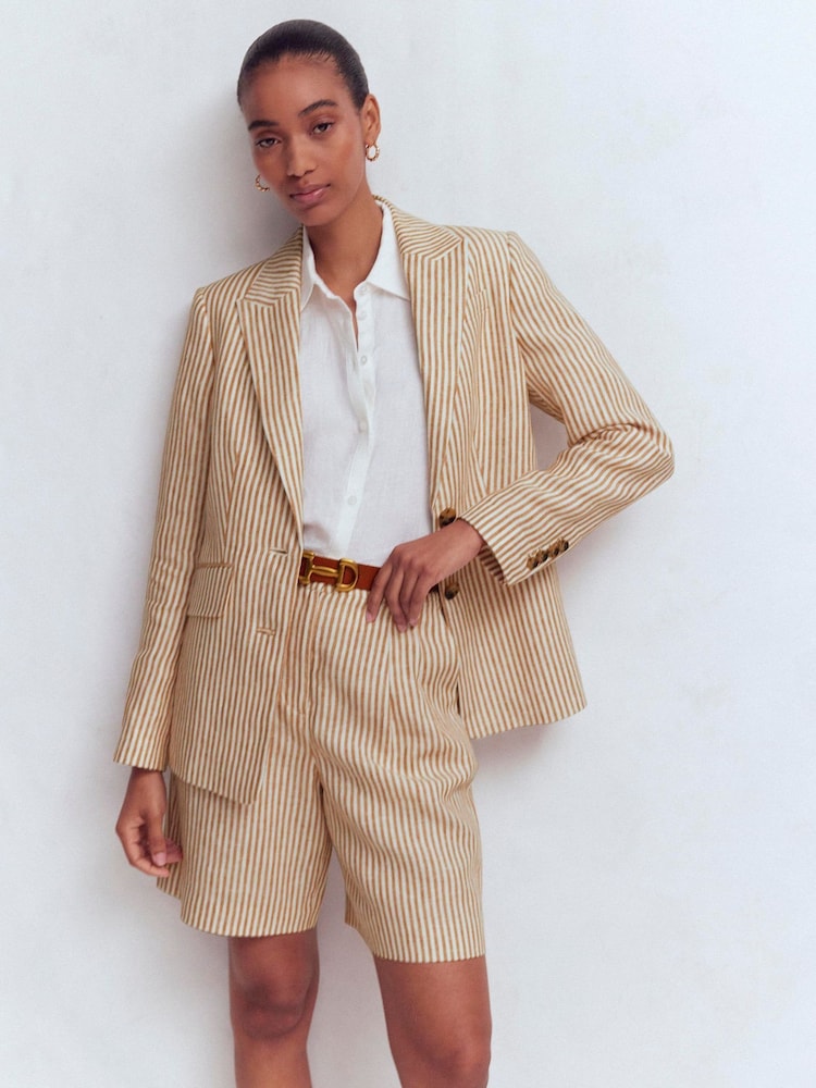 Boden Natural Stamford Linen Blazer - Image 2 of 7