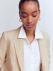 Boden Natural Stamford Linen Blazer - Image 5 of 7