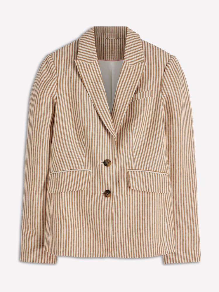 Boden Natural Stamford Linen Blazer - Image 7 of 7