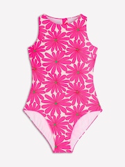 Boden Pink Sporty Rash Guard Swimsuit - Image 5 of 6