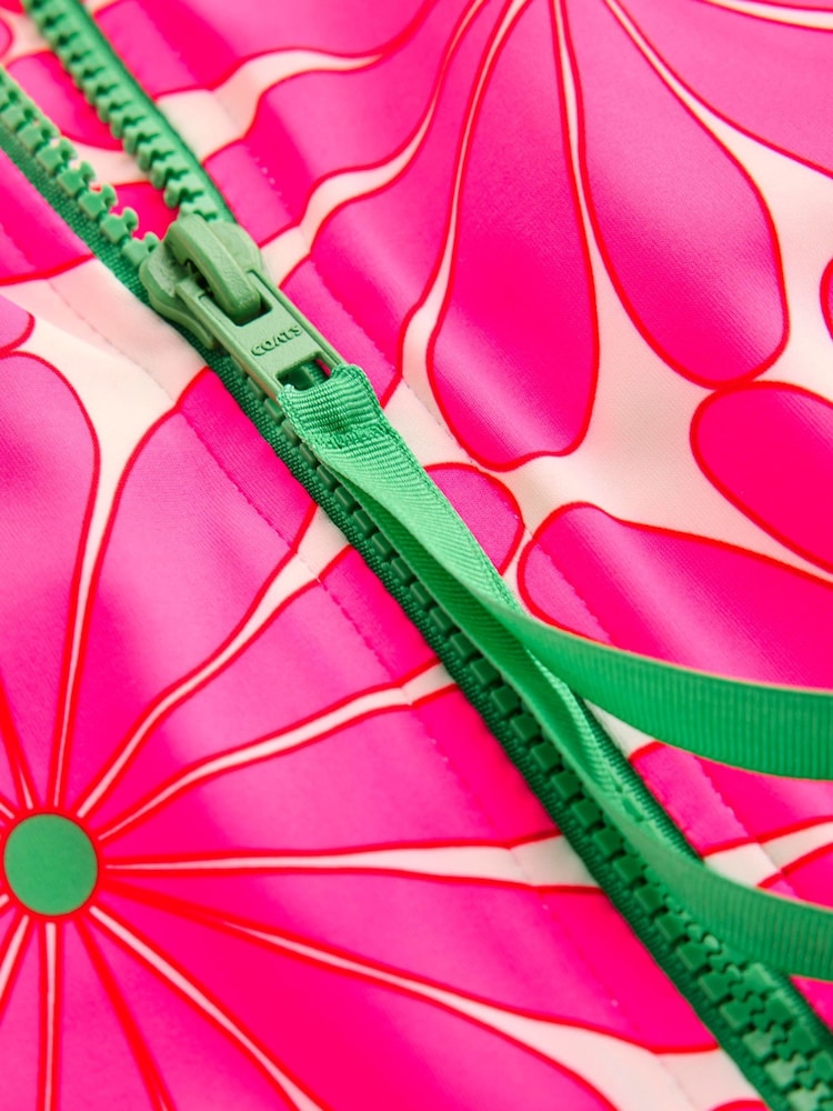 Boden Pink Sporty Rash Guard Swimsuit - Image 6 of 6