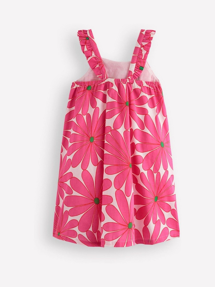 Boden Pink Ruffle Strap Sundress - Image 2 of 3 Boden Pink Ruffle Strap Sundress - Image 2 of 3