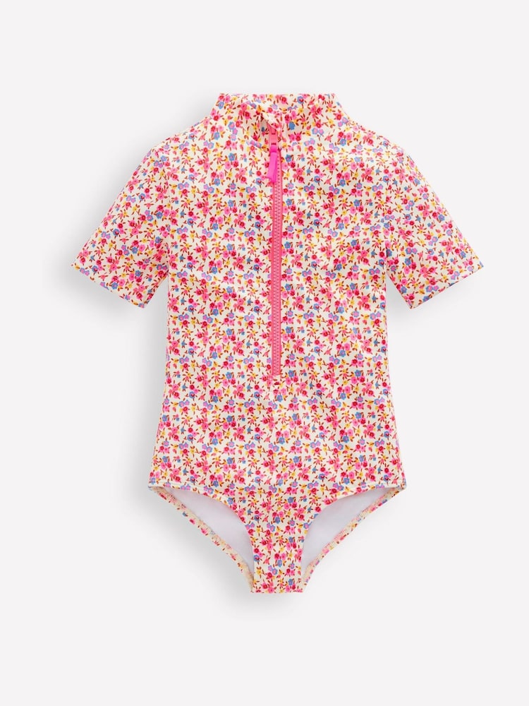 Boden Pink Short Sleeve Swimsuit - Image 1 of 3
