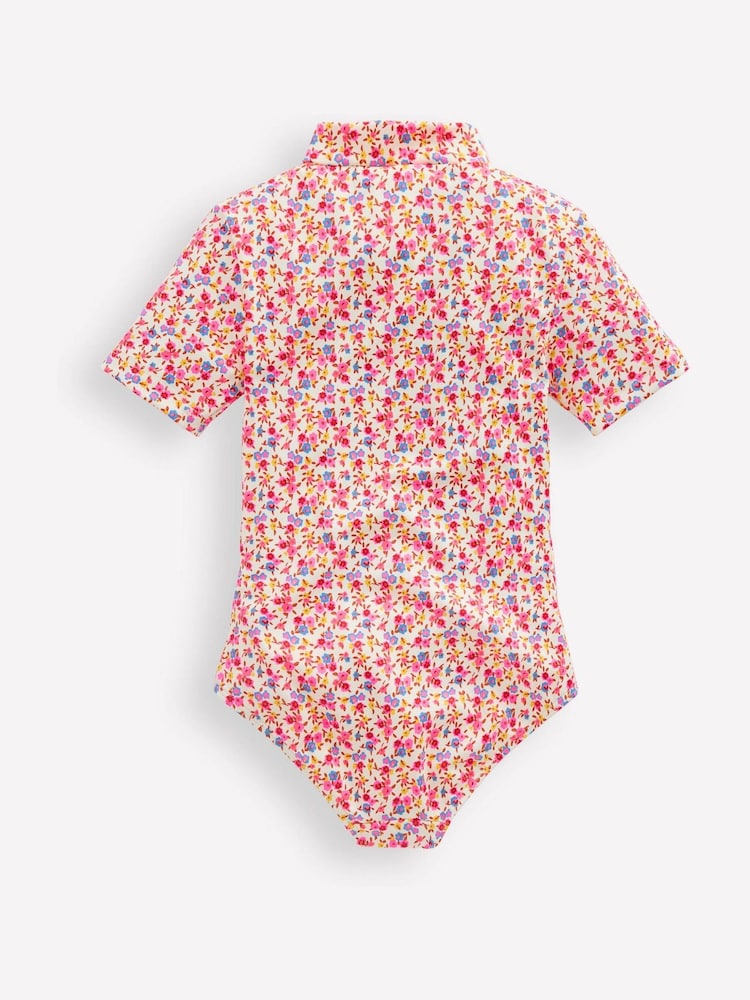 Boden Pink Short Sleeve Swimsuit - Image 2 of 3