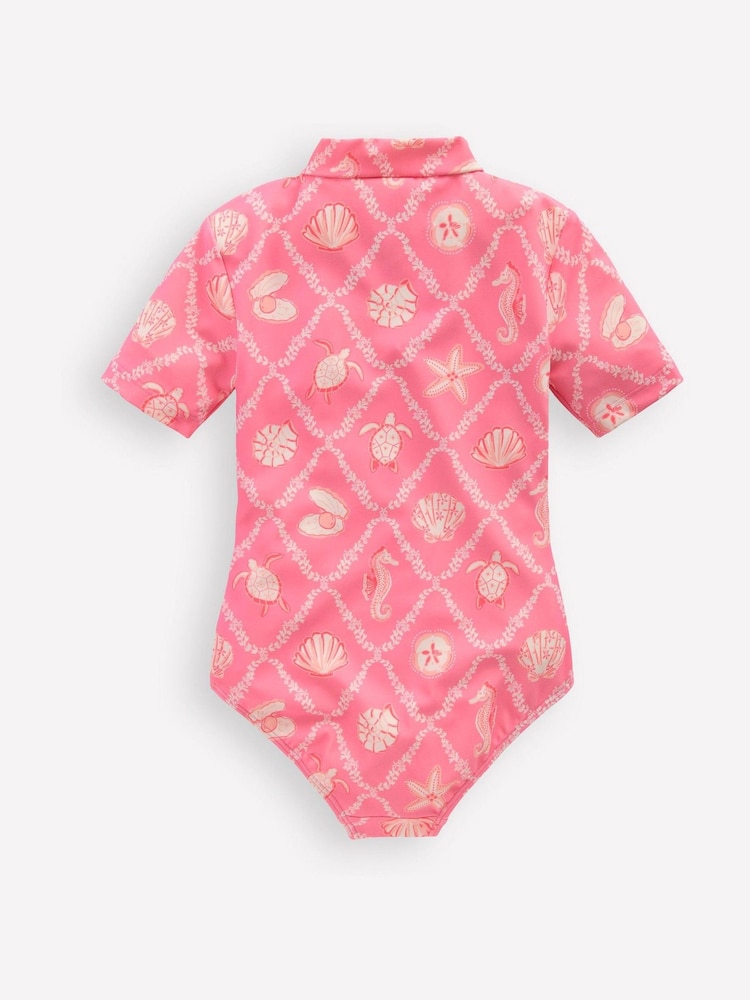 Boden Light Pink Short Sleeve Swimsuit - Image 2 of 3