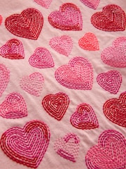 Boden Pink Puff Sleeve Superstitch Top - Image 3 of 3