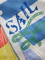 Boden Blue Relaxed Appliqué Polo Shirt - Image 3 of 3