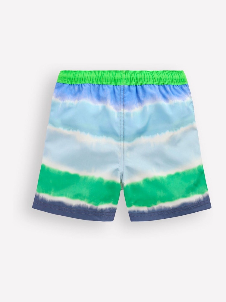 Boden Blue Tie Dye Swim Shorts - Image 2 of 3 Boden Blue Tie Dye Swim Shorts - Image 2 of 3