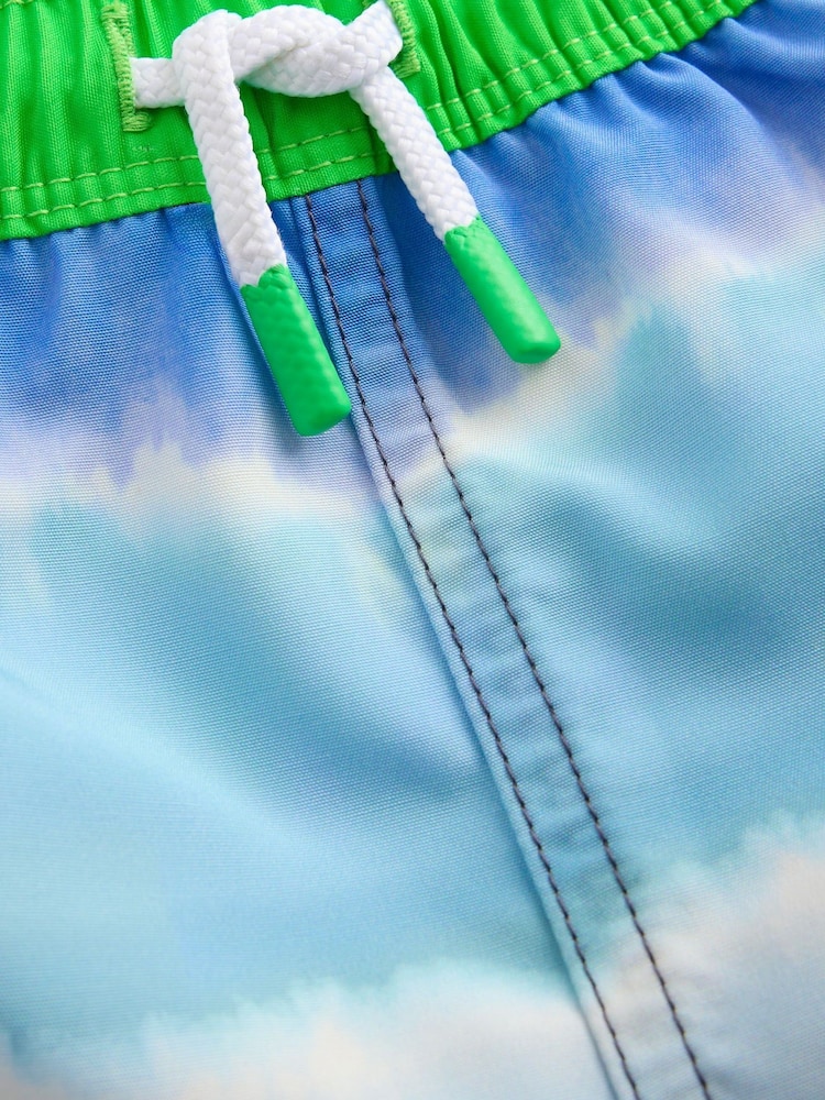 Boden Blue Tie Dye Swim Shorts - Image 3 of 3 Boden Blue Tie Dye Swim Shorts - Image 3 of 3