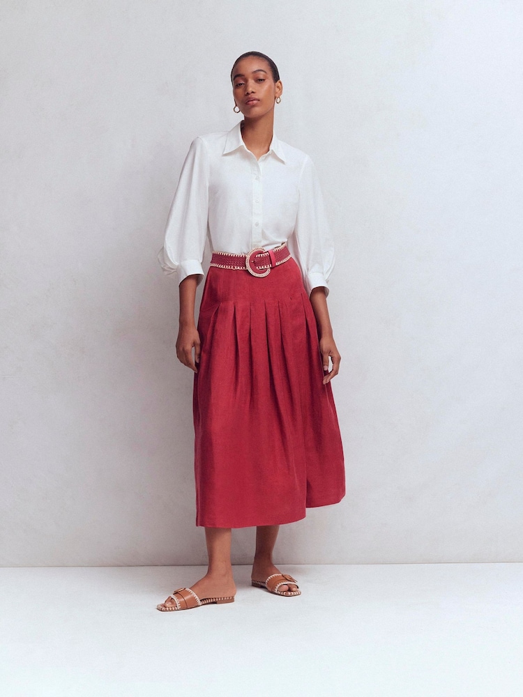 Boden Valentina linen Skirt - Image 1 of 6 Boden Valentina linen Skirt - Image 1 of 6