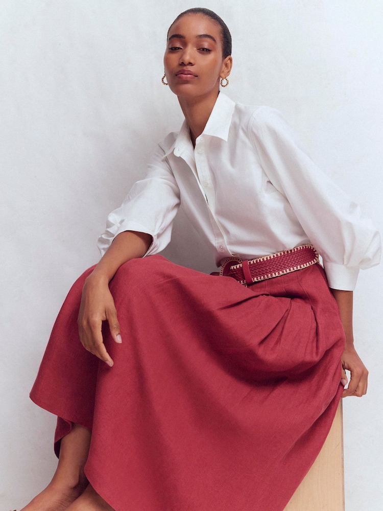 Boden Valentina linen Skirt - Image 2 of 6 Boden Valentina linen Skirt - Image 2 of 6