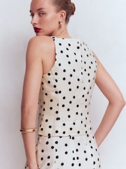 Boden Black Square Neck Strap Waistcoat - Image 3 of 6