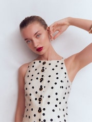 Boden Black Square Neck Strap Waistcoat - Image 5 of 6