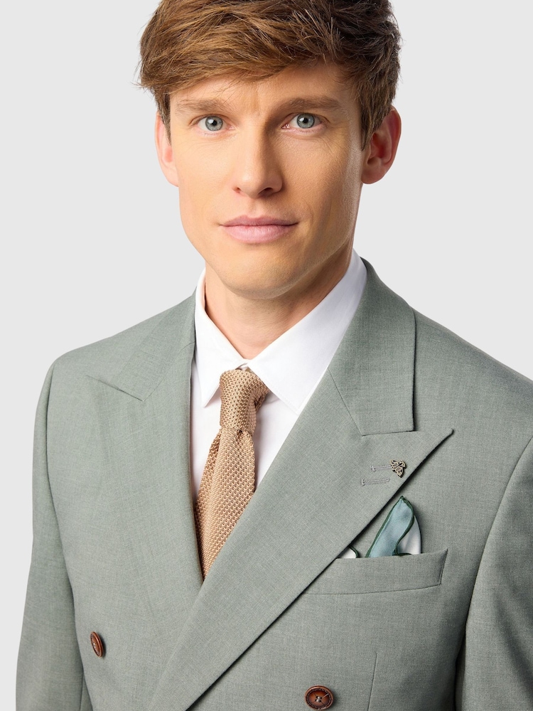 Antique Rogue Green Plain DB Jacket - Image 3 of 3 Antique Rogue Green Plain DB Jacket - Image 3 of 3