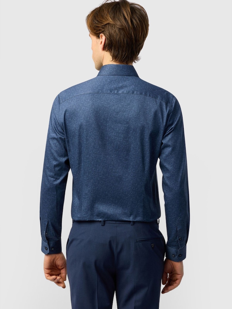 Ted Baker Tailoring Blue Floral Stencil Shirt - Image 2 of 4