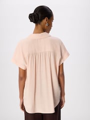 Whistles Pink Nicola Textured Shirt - Image 2 of 5