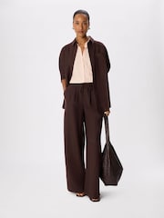 Whistles Pink Nicola Textured Shirt - Image 4 of 5