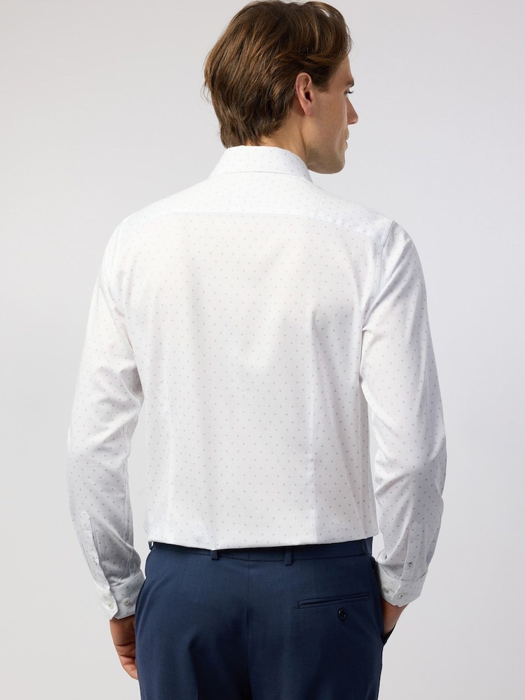 Ted Baker Tailoring White Geometric Dot Shirt - Image 2 of 4