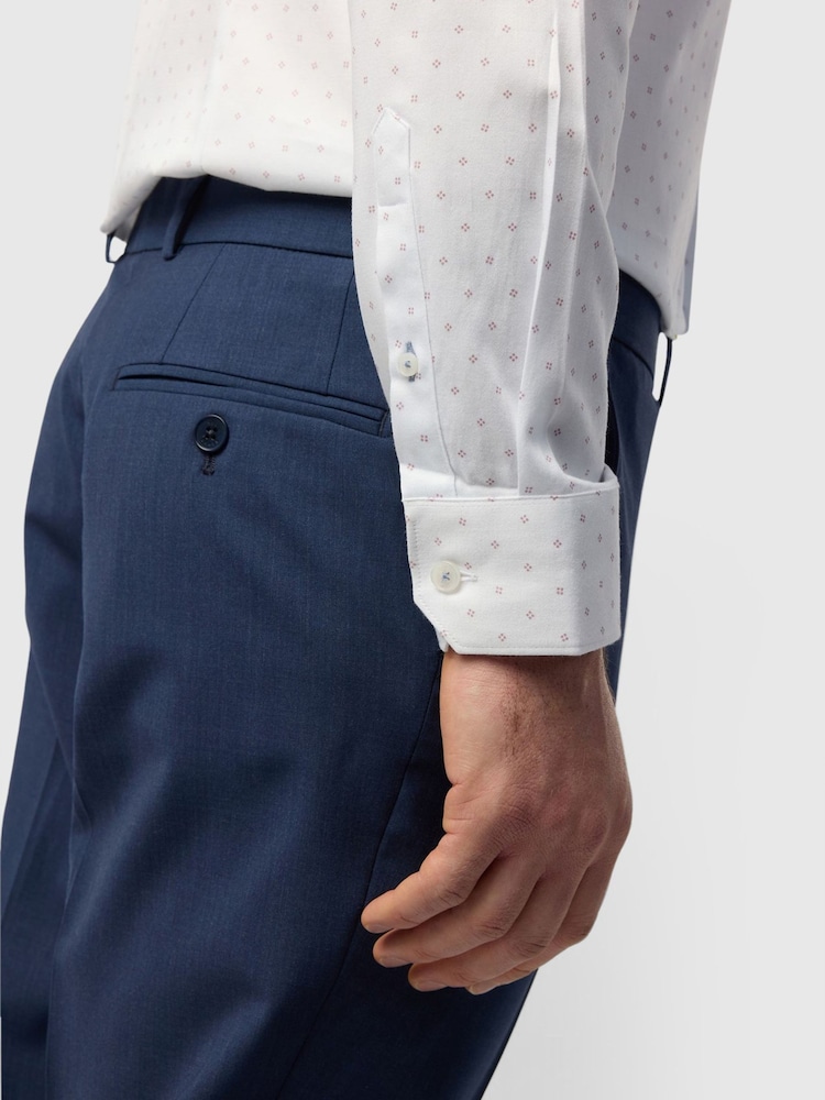 Ted Baker Tailoring White Geometric Dot Shirt - Image 4 of 4