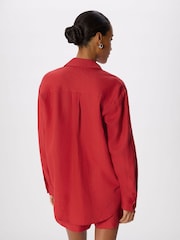 Whistles Red Ultimate Linen Shirt - Image 2 of 5