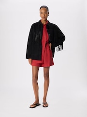 Whistles Red Ultimate Linen Shirt - Image 3 of 5