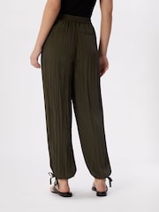 Whistles Green Relaxed Tie Hem Trousers - Image 2 of 5