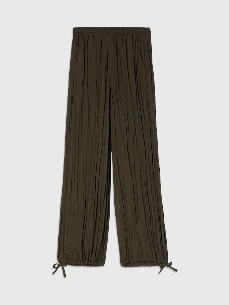 Whistles Green Relaxed Tie Hem Trousers - Image 5 of 5 Whistles Green Relaxed Tie Hem Trousers - Image 5 of 5