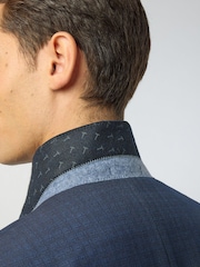 Ted Baker Tailoring Blue Grid Texture Jacket - Image 5 of 5