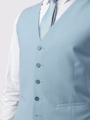 Ted Baker Tailoring Blue Panama Waistcoat - Image 2 of 2