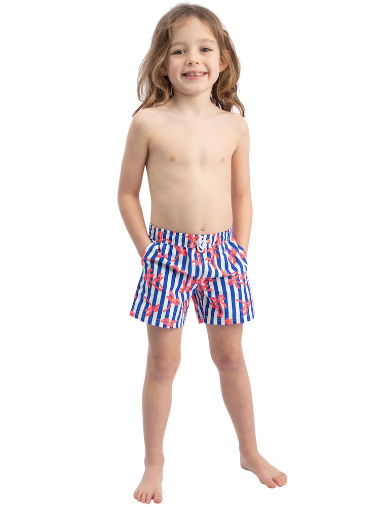 Harry Bear Blue Swim Shorts - Image 1 of 10 Harry Bear Blue Swim Shorts - Image 1 of 10