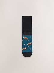 Autumn Animals Footbed Ankle Socks 5 Pack - Image 5 of 8