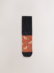 Autumn Animals Footbed Ankle Socks 5 Pack - Image 6 of 8
