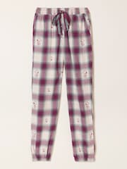 FatFace Snoopy Jacquard Cuffed Pyjama Bottoms - Bild 1 von 1