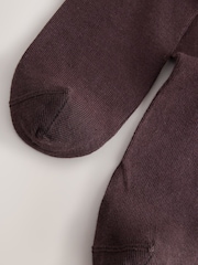 Chocolate Brown Modal Blend Knee High Socks 2 Pack - Image 5 of 5