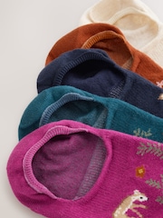 Autumn Animals Invisible Trainers Socks 5 Pack - Image 7 of 8