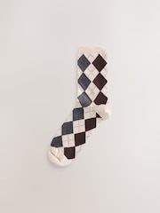 Neutral Argyle Pattern - Κάλτσες αστραγάλου 4 πακέτο - Εικόνα 4 από 7