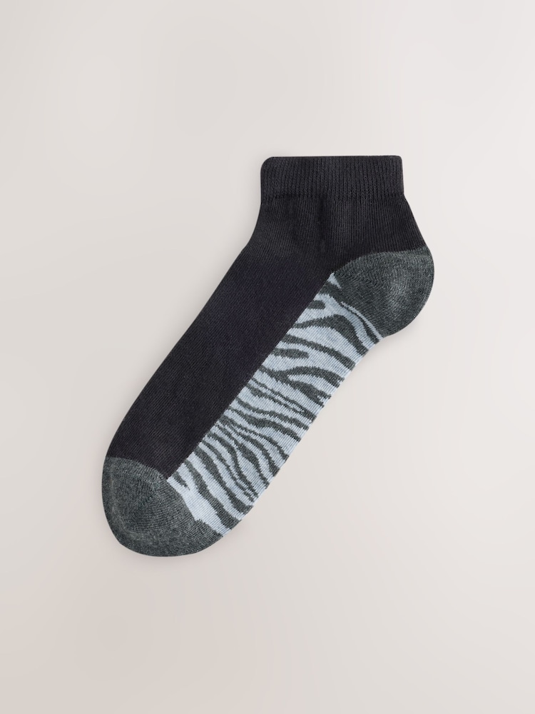 Animal gris - Calcetines deportivos con plantilla 5 Pack - Imagen 2 de 8 Animal gris - Calcetines deportivos con plantilla 5 Pack - Imagen 2 de 8