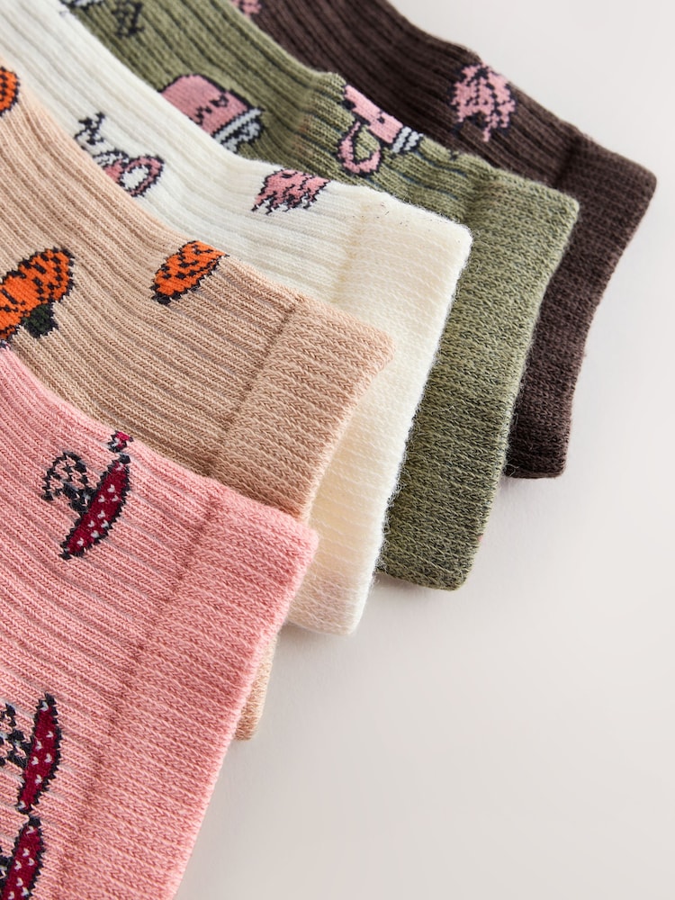Autumn Conversational - Gerippte Turnschuhsocken, 5er-Pack - Bild 8 von 8 Autumn Conversational - Gerippte Turnschuhsocken, 5er-Pack - Bild 8 von 8