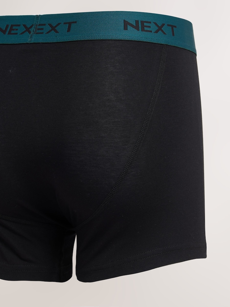 Black Contrast Binding 5 Pack A-Front Cotton Rich Boxers - Image 10 of 10 Black Contrast Binding 5 Pack A-Front Cotton Rich Boxers - Image 10 of 10