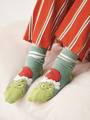綠色 - The Grinch Christmas Licensed Cosy Ankle Socks 1 Pack - 圖片 1，共 5