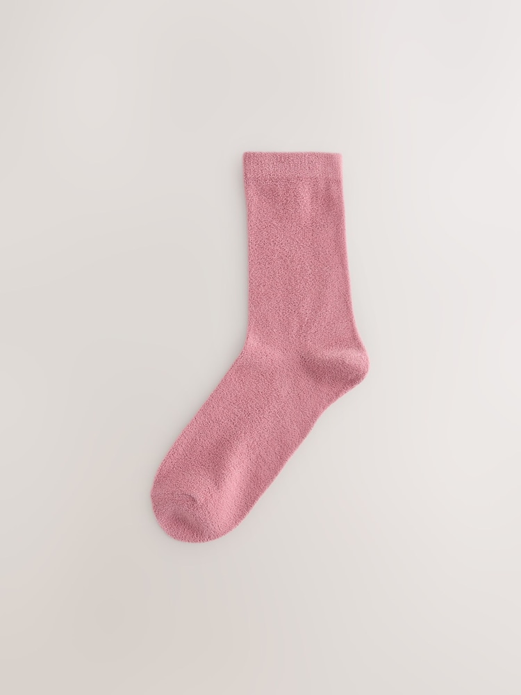 Rose Pink Thermal Fleece Ankle Socks 2 Pack - Image 2 of 5