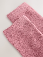 Rose Pink Thermal Fleece Ankle Socks 2 Pack - Image 4 of 5
