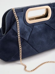 Antelina azul marino - Lipsy Weave Bolso cartera con asa superior - Imagen 3 de 4