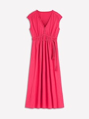Boden Pink Heidi Ruched Rope Jersey Dress - Image 7 of 7